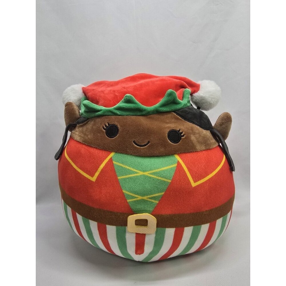 Squishmallows Medium 12" Holiday Christmas Etta The Elf Plush